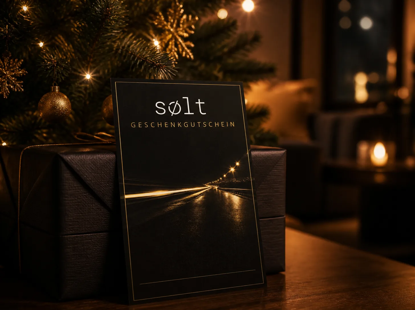 A sports car voucher for Christmas