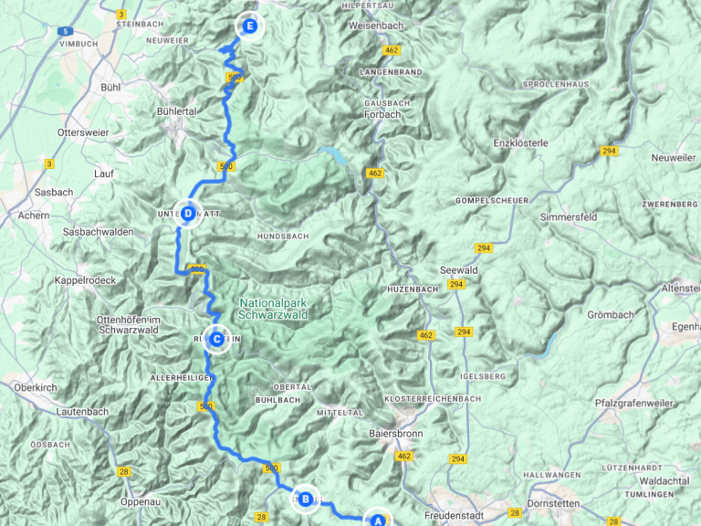 Route Schwarzwaldhochstraße