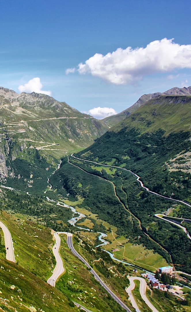 Furka Pass Talsicht